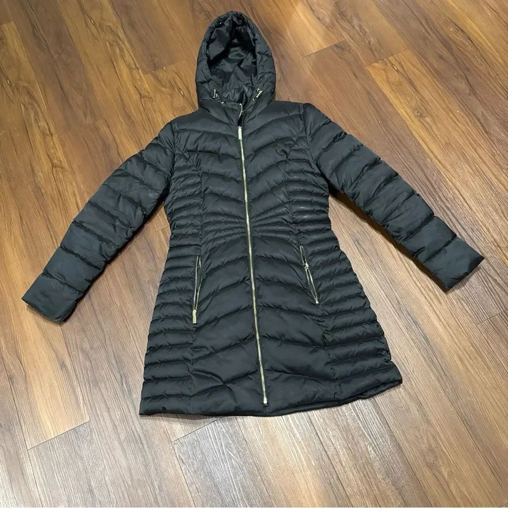 Preston & York Jacket Coat Packable Puffer Light Women’s Size Small Long Black